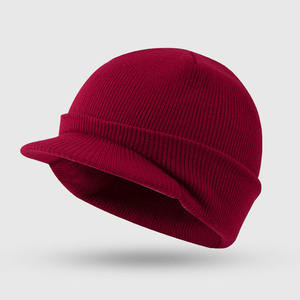 Bonnets d'hiver en tricot unisexe pour hommes et femmes, style sportif Brescia, à visière incurvée, pour l'automne et l'hiver - Product Image 3