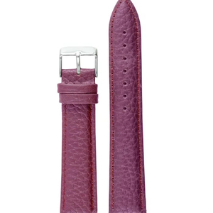 Unisex 205 Burgundy Luxury Classic Genuine Leather Stainless Steel Adjustable Lightweight Smartwatch Bands Soft Waterproof Strap - Product Image 1