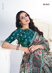 ชุดส่าหรีดีไซเนอร์บอลลีวู้ดแบบอินเดียงานทำมือลำดับงานแต่งงานปากีสถานและงานปาร์ตี้ส่าหรี - Product Image 2