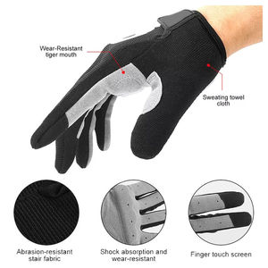 Gants de cyclisme en gros, sans doigts, en polyester, pour la pêche, le cyclisme, la randonnée, la conduite et le kayak en extérieur - Product Image 6