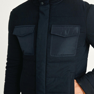 Veste matelassée coupe-vent de luxe pour homme, capuche à cordon personnalisée de haute qualité, nouveau design pour l'hiver, style streetwear - Product Image 6