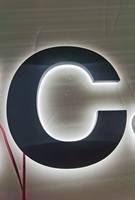 Enseigne lumineuse LED pour magasin, devanture de commerce, signalétique extérieure, enseigne personnalisée 3D, lettres en métal rétroéclairées