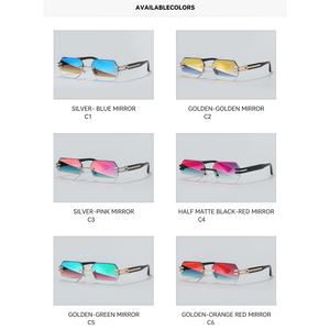 Gafas de Sol Ovaladas Polarizadas con Protección UV400, de Película Gruesa y Colorida, Gafas de Sol de Diseño para Mujer, Gafas de Sol Retro de Metal para Hombre, Gafas de Sol Vintage - Product Image 5