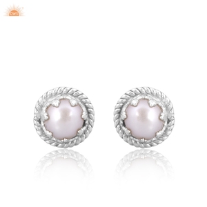 <b>Fine</b> Quality 925 Sterling silver Freshwater Pearl <b>Stud</b> <b>Earring</b> Ethical <b>Stud</b> <b>Earrings</b> Collection For Women Gift For Her - Product Image 1