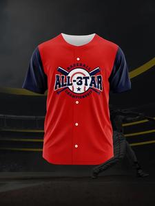 Hot Selling Best Design Lightweight Baseball Jersey Customized Logo <b>Printing</b> Sports Wear Polyester <b>Material</b> Baseball Jersey - Product Image 5