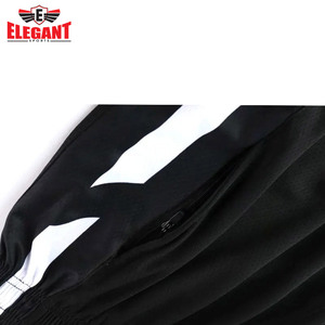 ELEGANT SPORTS Short de jogging décontracté pour homme 100% Polyester Short tricoté d'entraînement à séchage rapide personnalisé OEM ODM couleur noire - Product Image 6
