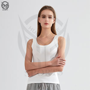 Vêtements d'été personnalisés, veste sans manches unie pour femmes, vêtements de sport, débardeur pour femmes. - Product Image 3