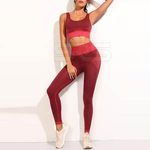 Active Wear Yoga Set para mujeres Seamless Women Yoga Set Fitness Wear Custom Women Yoga Set - Product Image 4