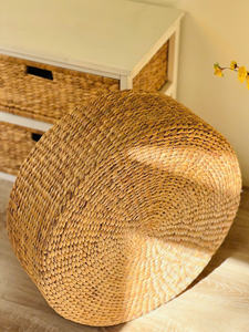 Coussin de sol en jacinthe d'eau fait main 2026, pouf tressé pour la décoration de la maison - Product Image 3