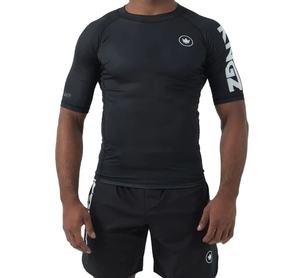 เสื้อกีฬาแขนยาวระบายอากาศได้สำหรับทั้งชายและหญิง MMA แบบแนบเนื้อสามารถปรับแต่งได้ - Product Image 1