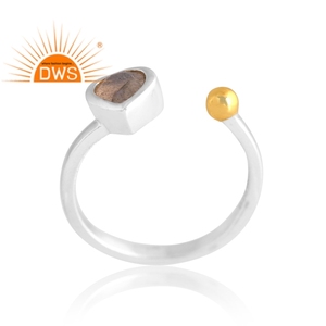 Anillo de piedras preciosas de labradorita Natural de plata de ley más vendido, joyería personalizada para mujer, regalo para ella - Product Image 1