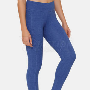 Leggings de fitness sans couture taille moyenne pour femmes Pantalon d'entraînement de style solide avec fermeture à la taille élastique Prix incroyable Yoga Activewear! - Product Image 3