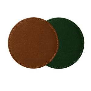 Sous-verre en cuir de conception Unique pour accessoires de Table, taille personnalisée et forme ronde, sous-verre de tasse d'eau en cuir à faible coût - Product Image 5