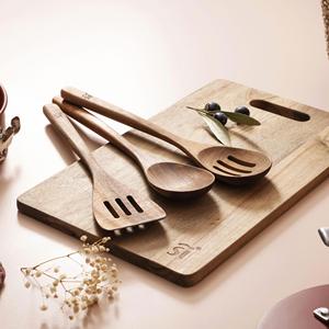 Set di 3 utensili da cucina in legno + teglia in acciaio 40x28cm AGROS San Ignacio - Product Image 6