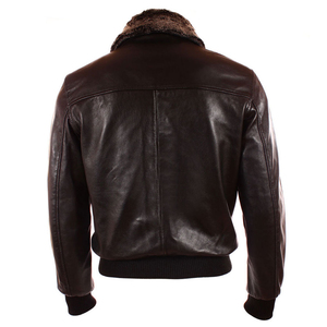 Nouvel arrivage de veste en cuir de fourrure de haute qualité pour hommes vente en gros de veste en cuir nouveau design pour hommes meilleures ventes - Product Image 6