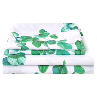 Set Sprei Kasur Organik Mewah Berbahan Katun Polyester Cetak untuk Penggunaan di Rumah |   Sarung Bantal Datar yang Dapat Disesuaikan |   Perlengkapan Tempat Tidur OEKO-TEX