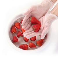 Guantes De vinilo De Pvc desechables industriales transparentes, negros y rojos, sin polvo, para blanquear los dientes multiusos