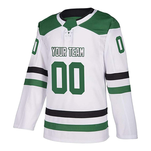 Uniforme de hockey sur glace respirant de haute qualité, vêtements de sport à manches longues, 100% polyester, léger, logo personnalisé, nom de l'équipe, pour hommes - Product Image 1