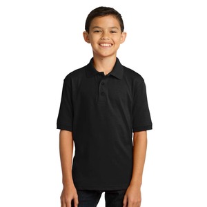 OEM niños uniforme escolar 100% algodón escuela Polo camisa negro - Product Image 1