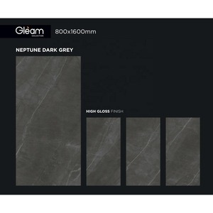 Laurent Black A Grade 800x1600mm Azulejos de porcelana brillante para pisos de diseño - Product Image 6