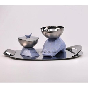 Vente chaude Oud Burner Design de luxe unique chauffe-bougie brûleur d'encens et support avec plateau élégant au prix le plus bas - Product Image 6