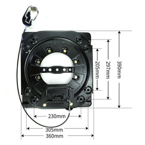 Base de siège de voiture pivotante robuste, plaque d'acier pivotante de tabouret de bar <span class=keywords><strong>pivotant</strong></span> à 360 degrés pour siège d'autobus de bateau de camping-car - Product Image 4