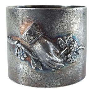 Porte-anneau de serviette en laiton antique carré personnalisé pour décor de table à manger pour usage décoratif de serviette de Noël - Product Image 4