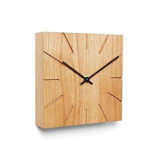 Horloge murale décorative en bois classique, accessoires, horloge murale en bois massif et artisanat naturel avec un design élégant - Product Image 2