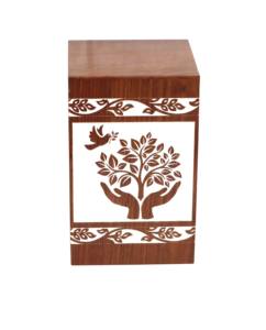 Árbol de la vida, venta al por mayor, estilo moderno, urnas de cremación de madera hechas a mano, urnas decorativas para entierro funerario para hombre y mujer adulta - Product Image 2