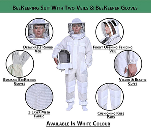 Costume d'abeille à trois couches costume d'apiculture à 3 couches costume d'apiculture ventilé suite d'apiculture de haute qualité - Product Image 5