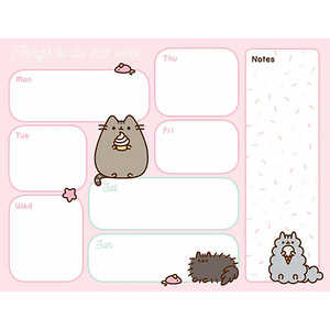 Bloc de Notas Semanal Pusheen, Bonito Planificador de Escritorio, Bloc de Notas Magnético de Hojas Sueltas para Lunes a Viernes, Papel para Notas, Regalo para Oficina o Escuela, Papel Offset en Promoción - Product Image 2