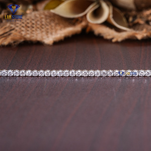 Bracelet en diamant de style classique en or blanc 18 carats avec coupe brillante ronde 6.32 CT CVD/HPHT IGI certifié pour cadeau de fête de fiançailles - Product Image 3