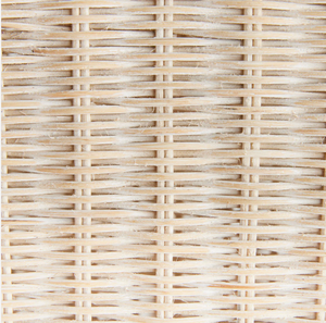 New Design Stunning White Washed Rattan Pedestal and Footed Bowl - Product Image 3