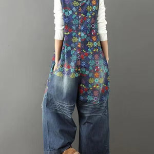 Traje de salto vaquero Vintage para mujer, de informal a elegante, moderno y cómodo, monos sin fin, cómodos dangrees - Product Image 1