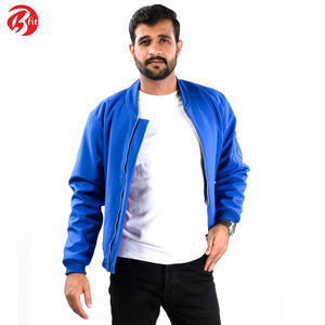 2023 vente en gros personnalisé printemps automne saison porter Streetwear fermeture éclair conception blanc hommes portent Bomber veste - Product Image 3