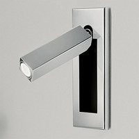 Bonne qualité moderne décoratif en métal rectangle applique murale Led lit lecture applique murale hôtel lampe de chevet