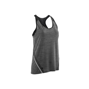 Camiseta sin Mangas para Mujer, Cuello Redondo, Acanalada, para Entrenamiento, Ajustada, Básica, Tipo Camiseta - Product Image 1