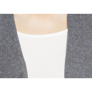 Cardigan Invernale Nordstrom Taglia Unica in Cashmere Riciclato, Traspirante, Casual, Grigio Scuro Mélange, Lavorato a Maglia con Decorazione a Bottoni sul Davanti - Product Image 3