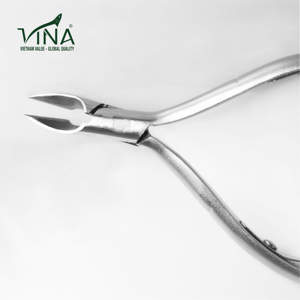 Vina VNN-333 Pince à ongles professionnelle Lame en acier au carbone de haute précision Outils de soin des orteils et des doigts plaqués blancs - Product Image 2