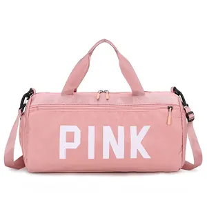 Outdoor Pink Fitness Sports GYM Bag for Adults Women Girls Fashion Large Capacity 2023 Dry Wet Separate Compartment Travelling