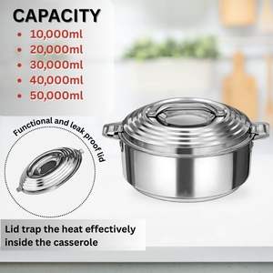 Cazuela hermética de acero inoxidable a prueba de fugas a precios de fábrica directos, servidor Roti, cazuela Chapati caliente y cálida para regalar - Product Image 6