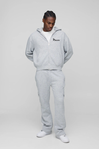 Nueva Llegada de Conjuntos Deportivos al por Mayor |   Conjunto Deportivo Holgado con Bordado y Lavado al Spray, 100% Algodón Felpa - Product Image 3