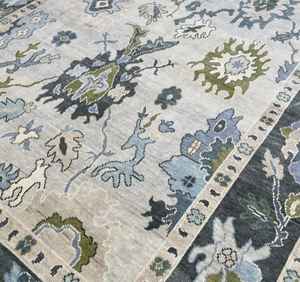 Handmade Modern Oushak Wool <b>Rug</b> Customizable Knotted Area <b>Rugs</b> & Sets - Product Image 1