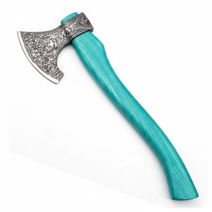 Haches en acier de Damas avec tête en acier à motifs et manche solide pour les tâches de plein air, haches en acier de Damas de qualité supérieure - Product Image 1