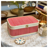 Panier de pique-nique en bambou, boîte classique en bambou et rotin, pour cadeaux d'événements, panier de pique-nique, boîte cadeau, fabricant vietnamien