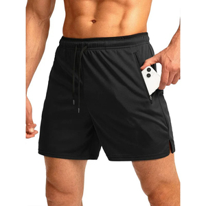 Pantalones cortos de entrenamiento con bolsillo y cremallera de secado rápido, transpirables, para correr, deportes de verano, para hombre, recién llegados, pantalones cortos para correr - Product Image 4