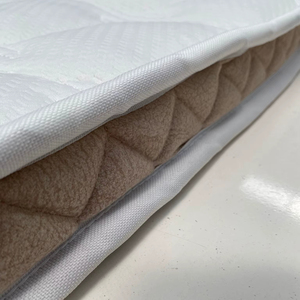 Couvre-matelas en mousse marron Matelassé Doux Confort Sommeil Haut et Bas Blanc type 4 - Product Image 1