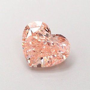 Diamante Cultivado en Laboratorio, Corte Corazón, 1.01ct, VS1, Color Rosa Marrón Claro Fantasía - Product Image 1