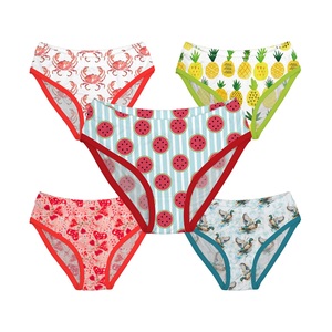 <b>Women's</b> Cotton <b>Boxer</b> Briefs Mid-Rise Solid Color Floral AOP Printing Plus Size XL High School Junior Pant for Girls - Product Image 3