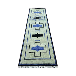 high quality rug 3x10, 2.6x12 Embroidered Modern large <b>runner</b> Wool Rug Hand Knotted Vintage Home Decor Living Room Rug & <b>carpet</b> - Product Image 1